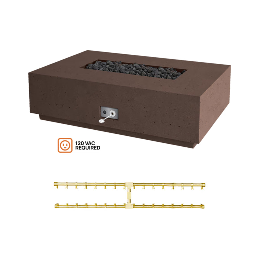 Firegear Sanctuary 1 56x38-Inch Pro Series Concrete Gas Fire Table