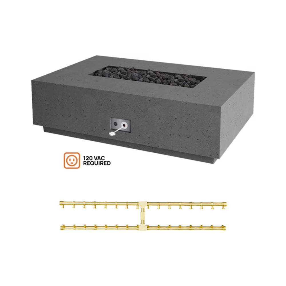Firegear Sanctuary 1 56x38-Inch Pro Series Concrete Gas Fire Table