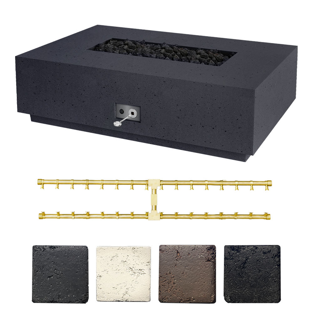 Firegear Sanctuary 1 56x38-Inch Pro Series Concrete Gas Fire Table