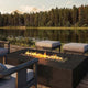 Firegear Sanctuary 1 76x38-Inch Pro Series Concrete Gas Fire Table