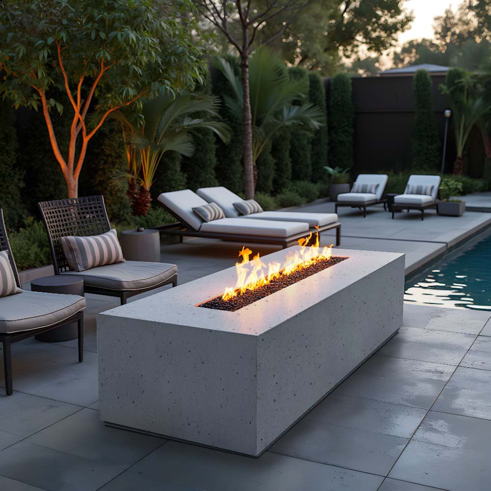 Firegear SAN176 Sanctuary Gas Fire Table, 76x38-Inch