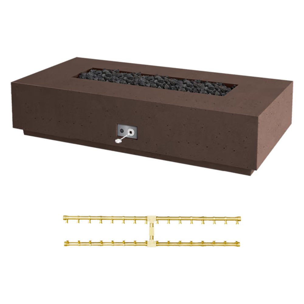 Firegear Sanctuary 1 76x38-Inch Pro Series Concrete Gas Fire Table