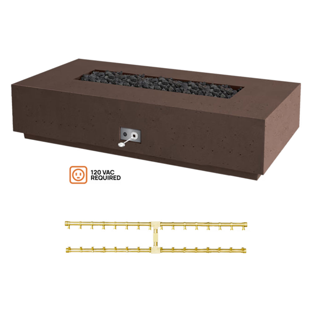 Firegear Sanctuary 1 76x38-Inch Pro Series Concrete Gas Fire Table