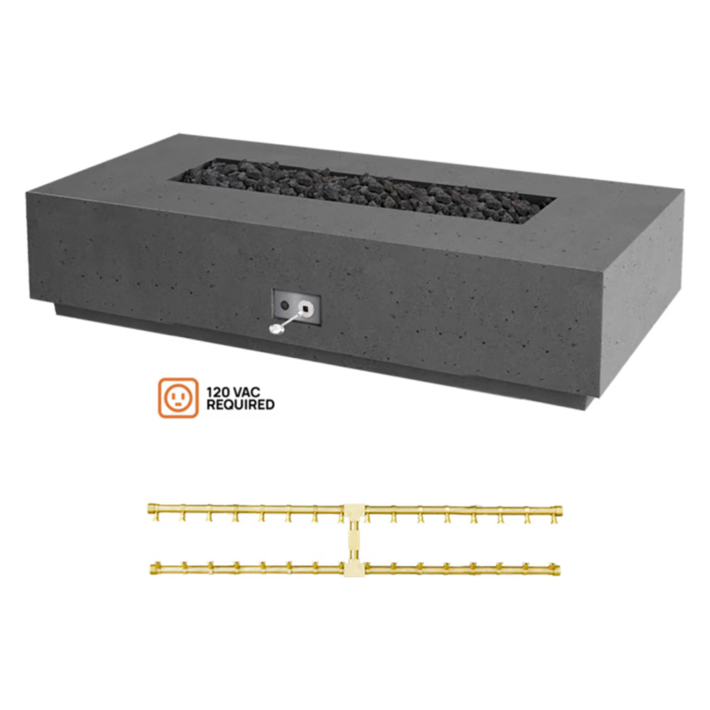 Firegear Sanctuary 1 76x38-Inch Pro Series Concrete Gas Fire Table