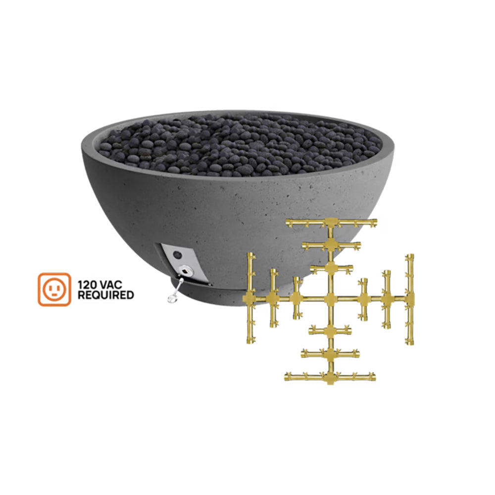 Firegear Sanctuary 2 39-Inch Pro Series Concrete Gas Fire Bowl