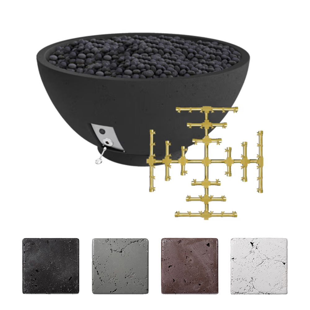 Firegear Sanctuary 2 39-Inch Pro Series Concrete Gas Fire Bowl