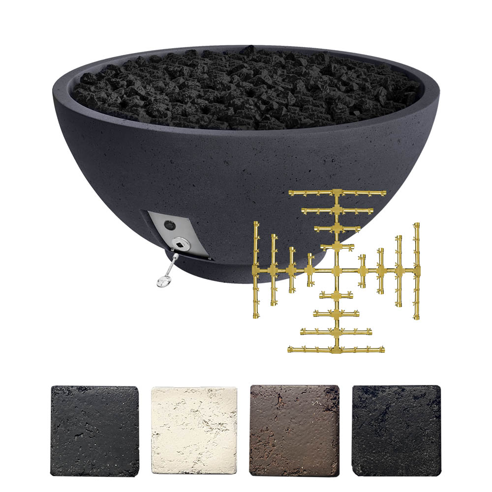 Firegear Sanctuary 2 39-Inch Pro Series Concrete Gas Fire Bowl