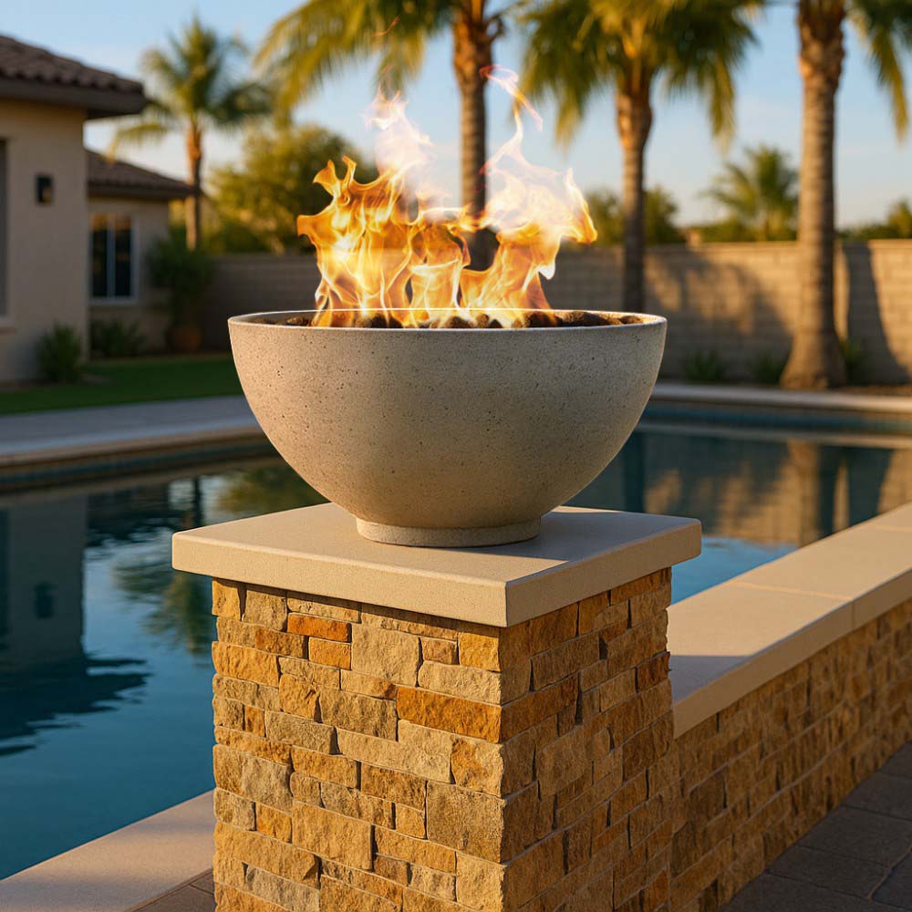 Firegear SAN2 Sanctuary Gas Fire Bowl, 39-Inch
