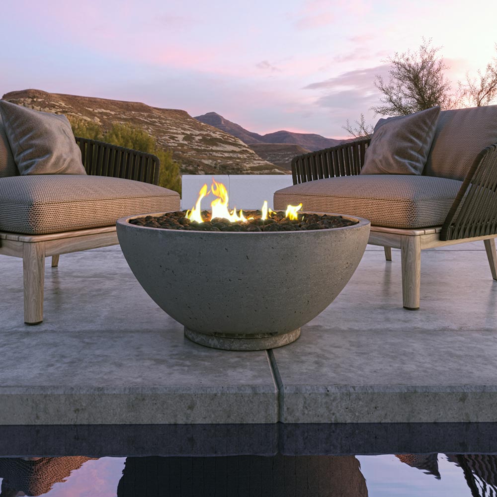 Firegear Sanctuary 2 30-Inch Pro Sereies Concrete Gas Fire Bowl