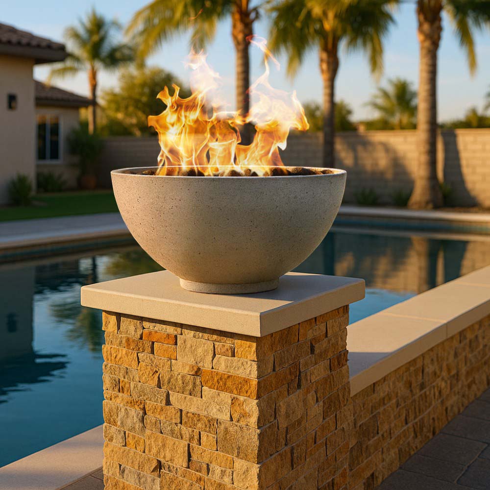 Firegear Sanctuary 2 30-Inch Pro Sereies Concrete Gas Fire Bowl