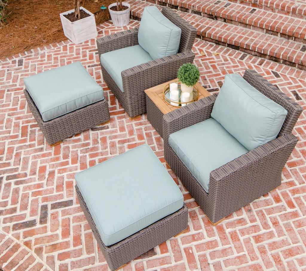 Royal Teak Collection Sanibel Deep Seating Wicker Side Table