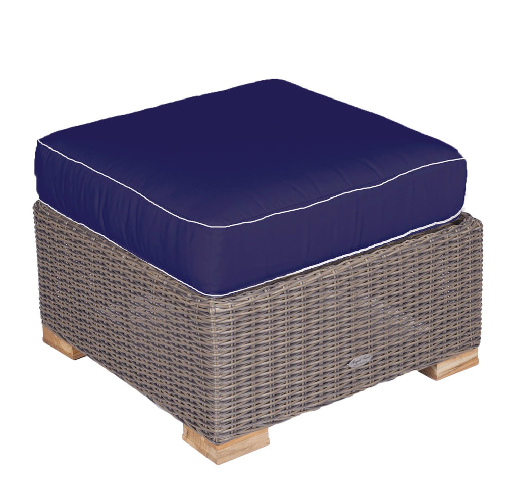 Royal Teak Collection SBOT Sanibel Deep Seating Wicker Ottoman