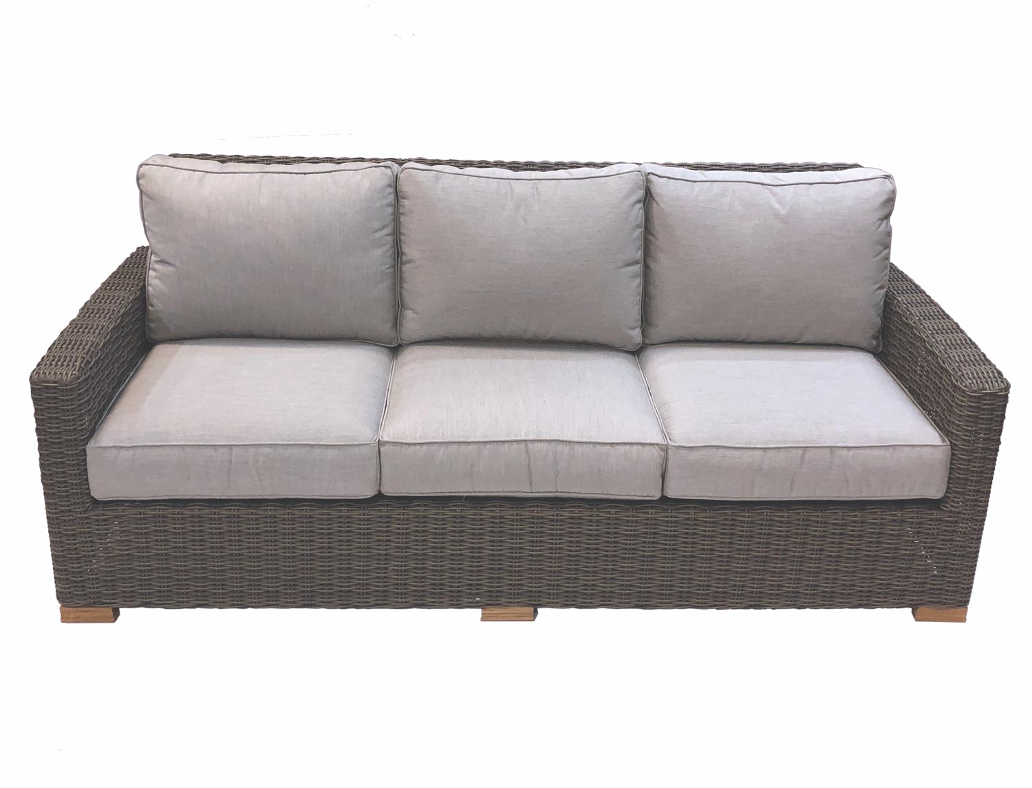 Royal Teak Collection SBS3 Sanibel Deep Seating Wicker Sofa