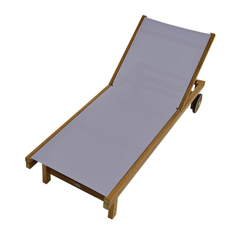 Royal Teak Collection Teak Lounging Sundaze Sling Chair