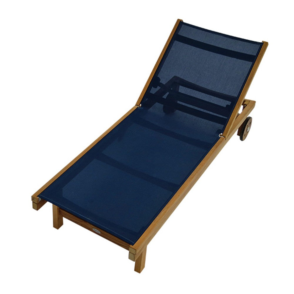 Royal Teak Collection Teak Lounging Sundaze Sling Chair