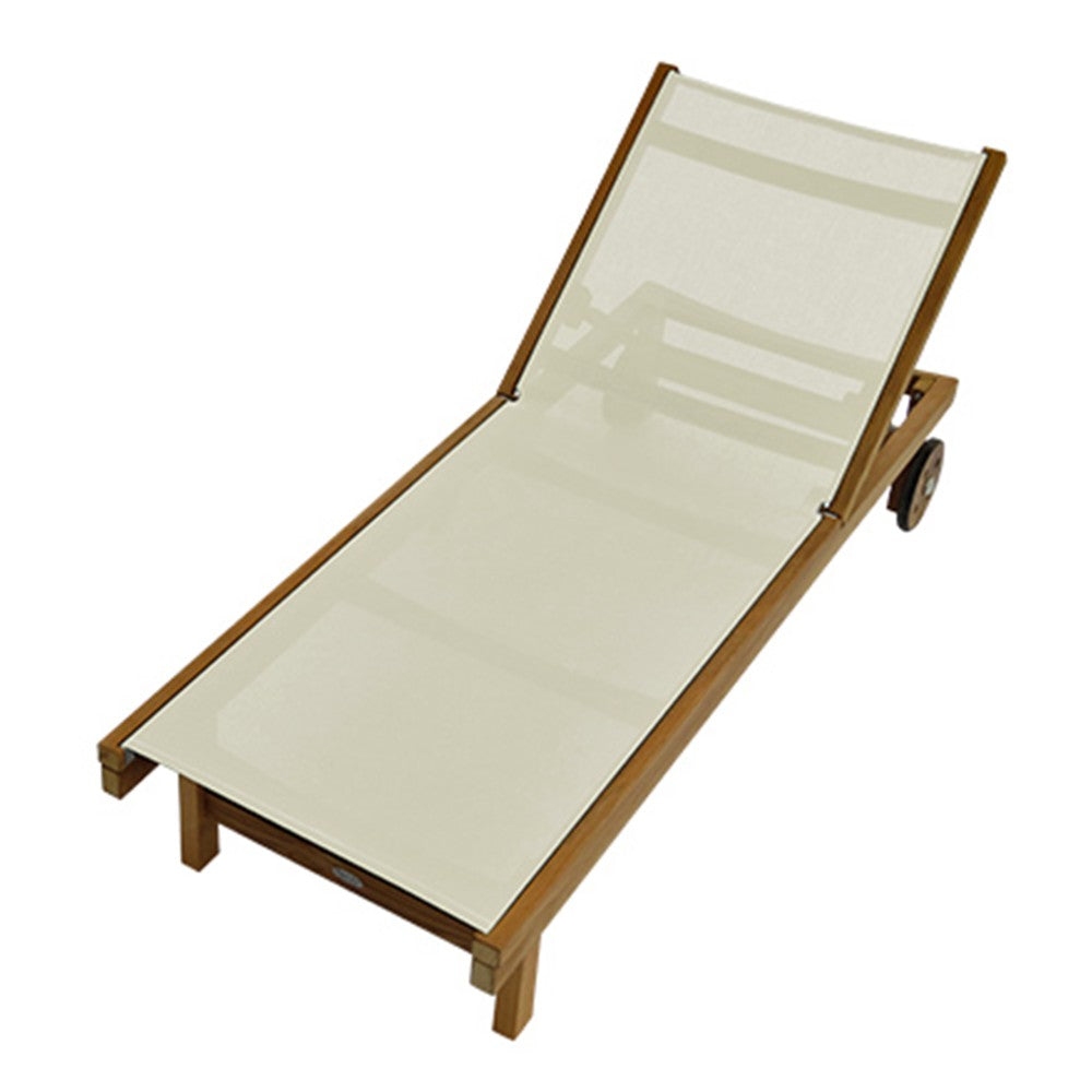 Royal Teak Collection Teak Lounging Sundaze Sling Chair