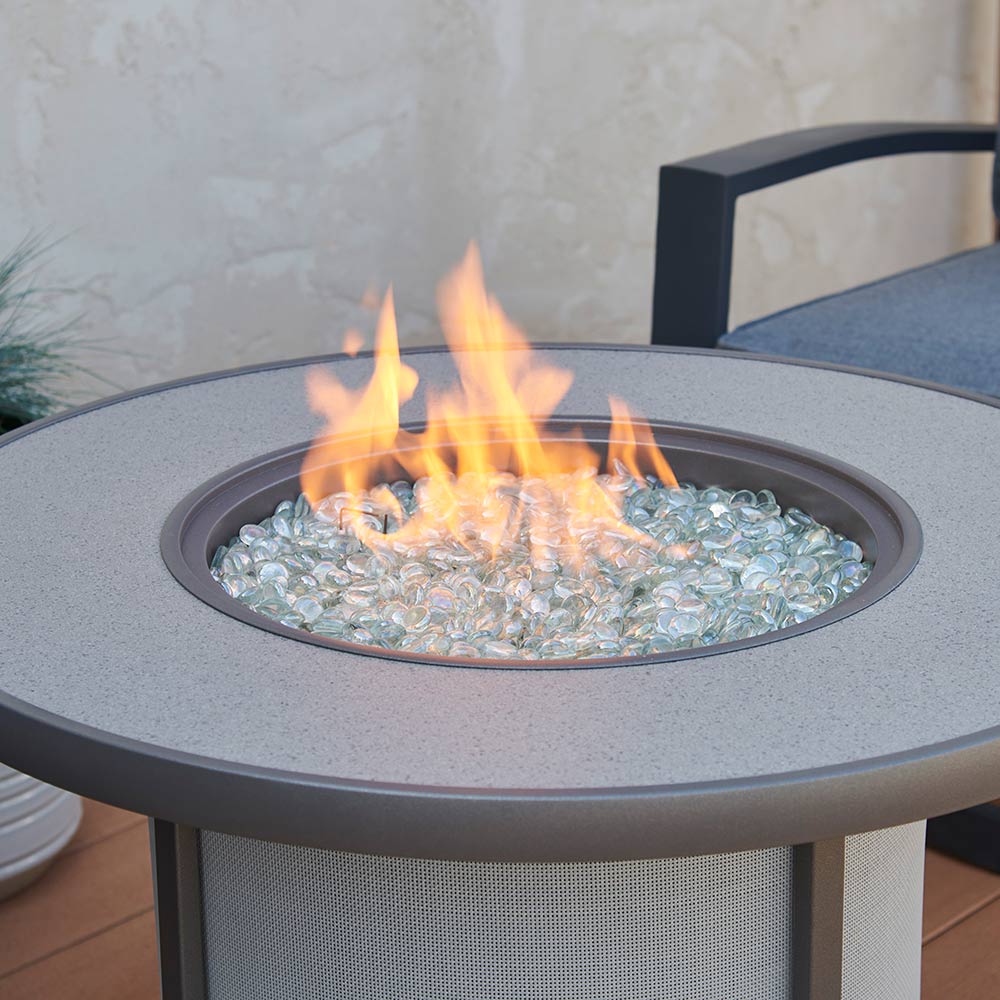 The Outdoor GreatRoom Company SF-32-K Stonefire Gas Fire Table, 32x32-Inches