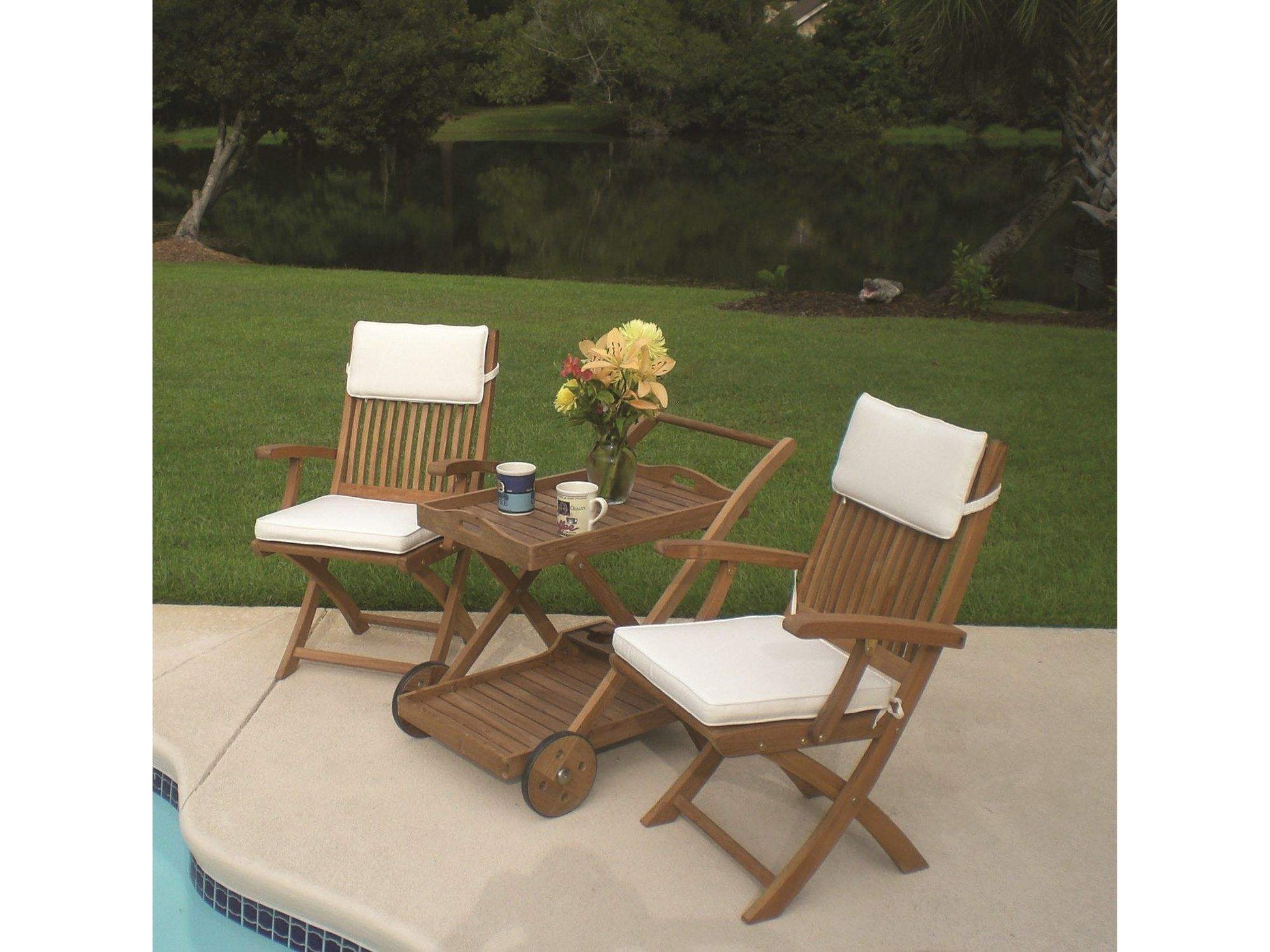 Royal Teak Collection Sailor Teak Folding Arm Chair