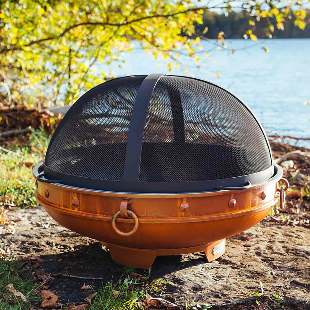 Fire Pit Art Spark Guard, 34.5 Inches
