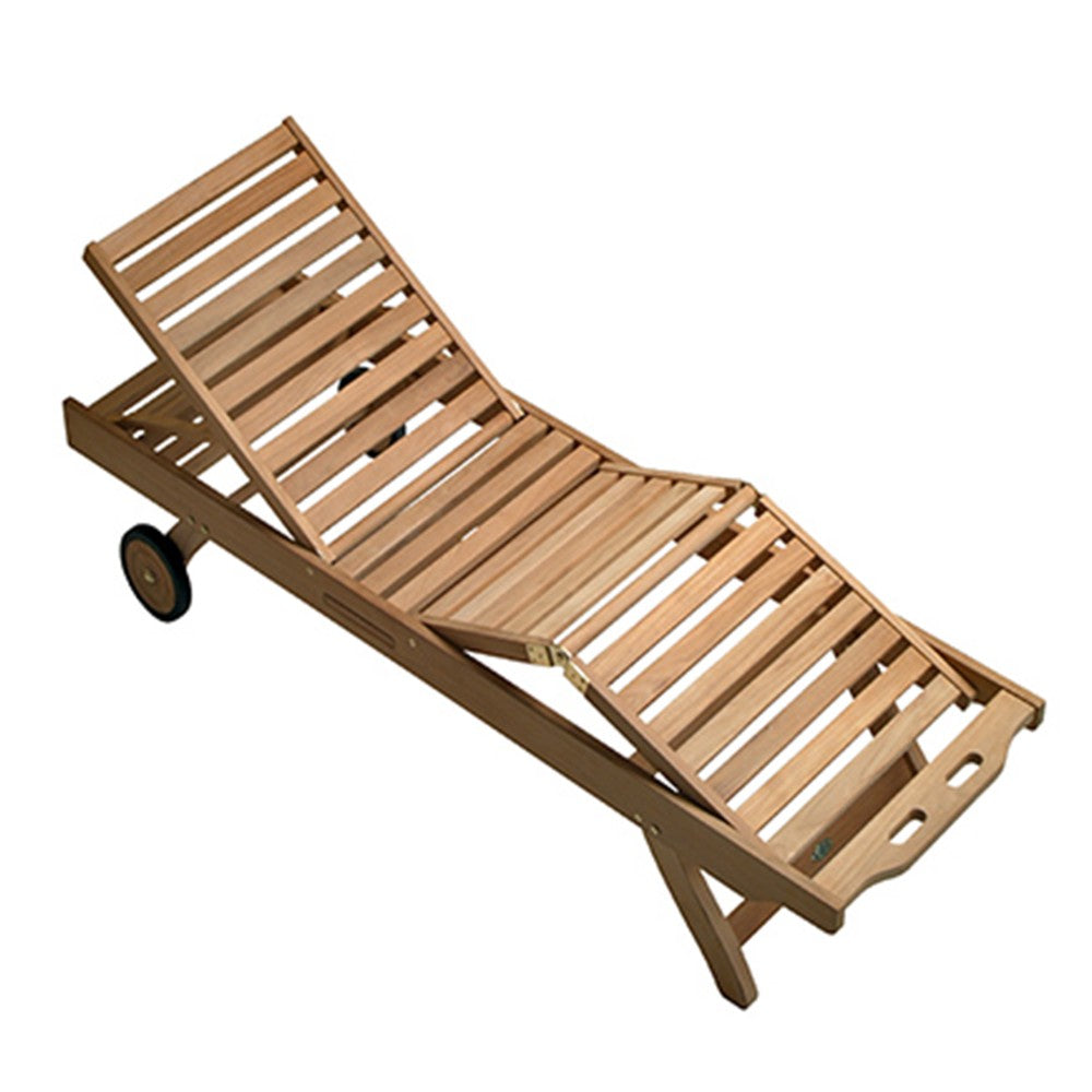 Royal Teak Collection Teak Lounging Sun Bed Chair