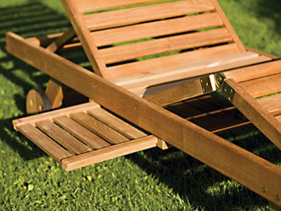 Royal Teak Collection Teak Lounging Sun Bed Chair
