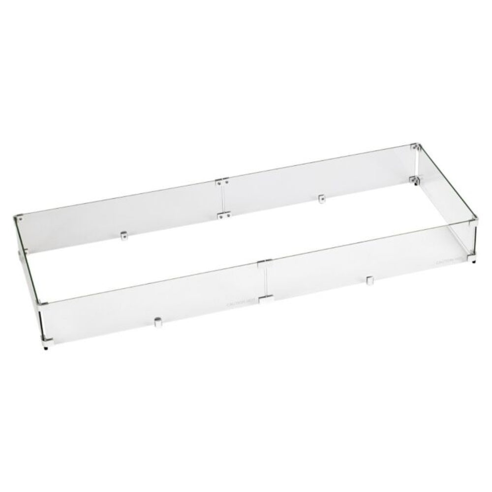 American Fire Products Rectangular Stainless Steel Drop-In Pan Fire Pit Kit with Spark Ignition