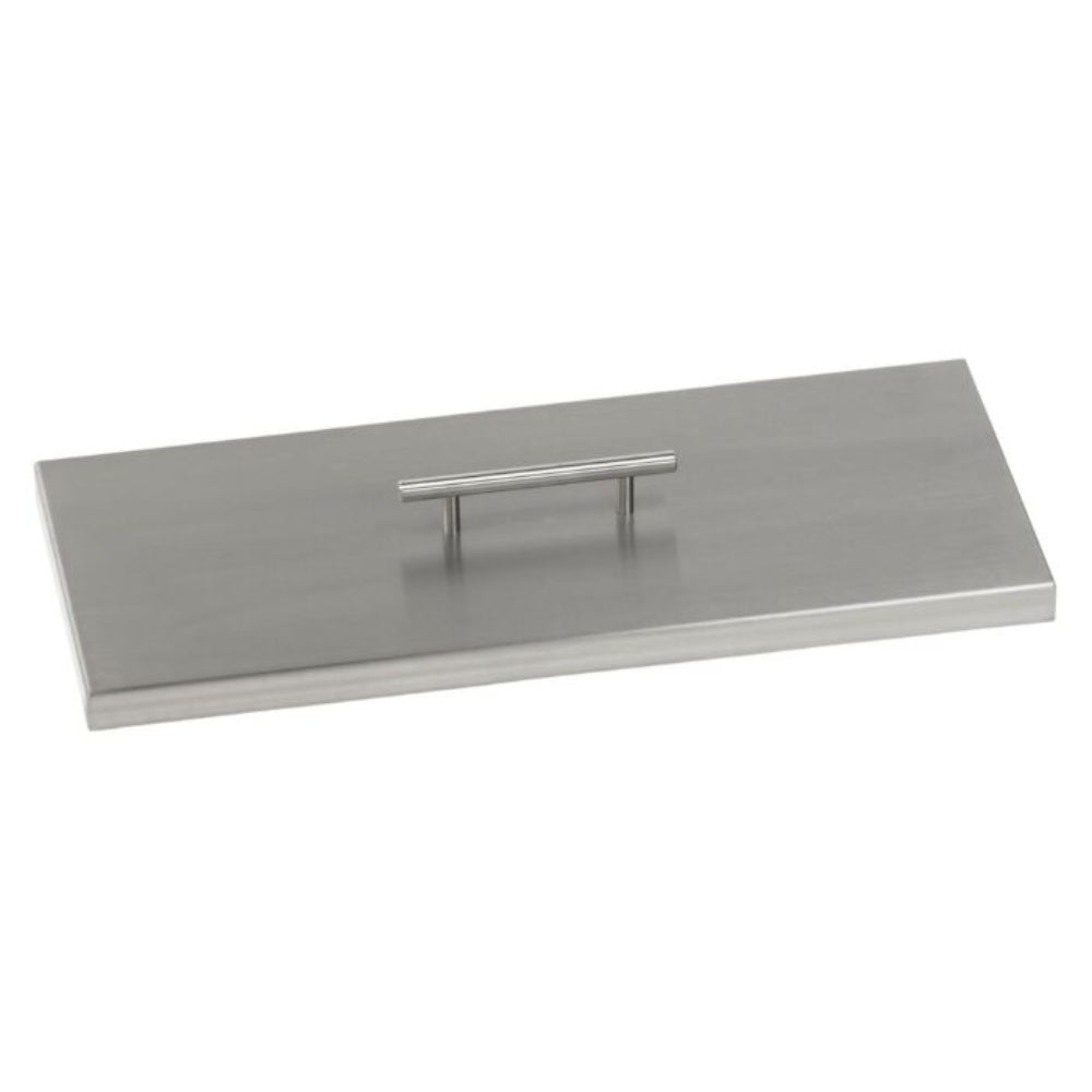 American Fire Products Rectangular Stainless Steel Drop-In Pan Fire Pit Kit with Spark Ignition