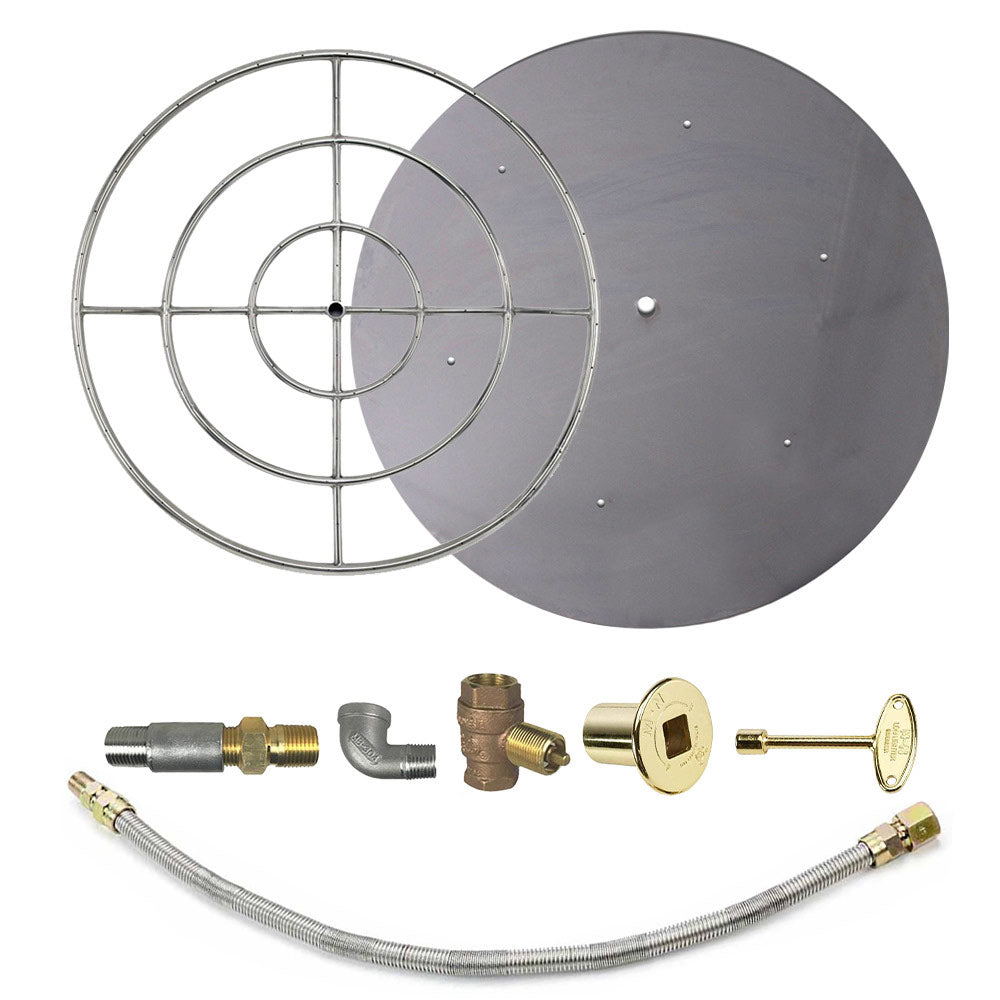 Spotix Round AFG Match Lit Fire Pit Burner Kits