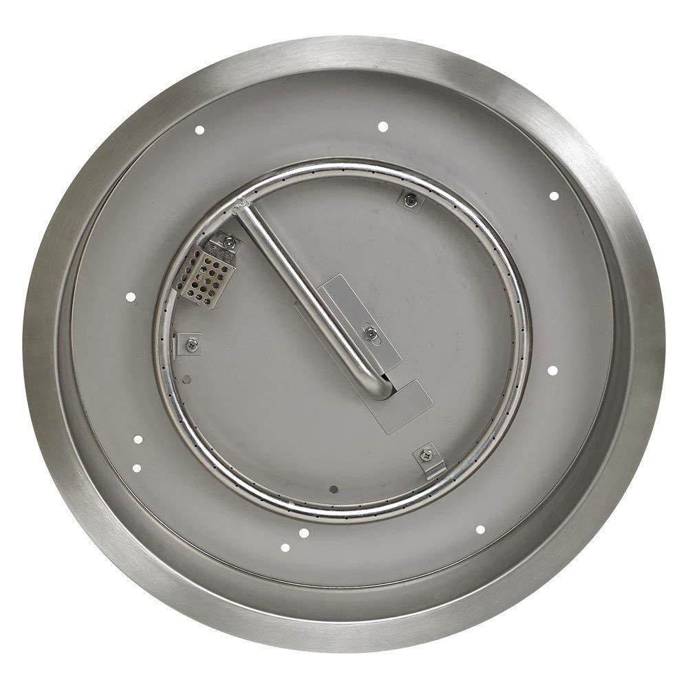 American Fire Glass CSA Certified Spark Ignition Fire Pit Kit, Round Bowl Pans
