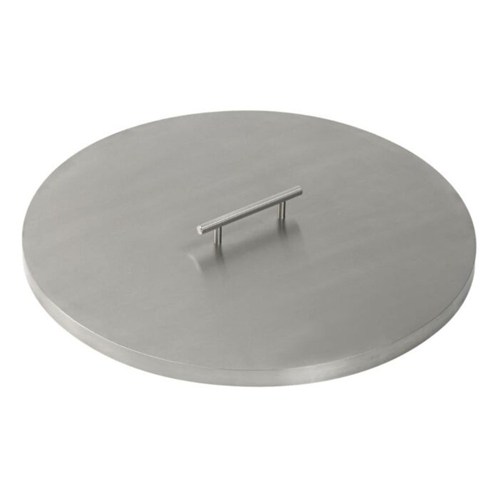 American Fire Products Round Stainless Steel Drop-In Pan Fire Pit Kit with Burner and Electronic Ignition