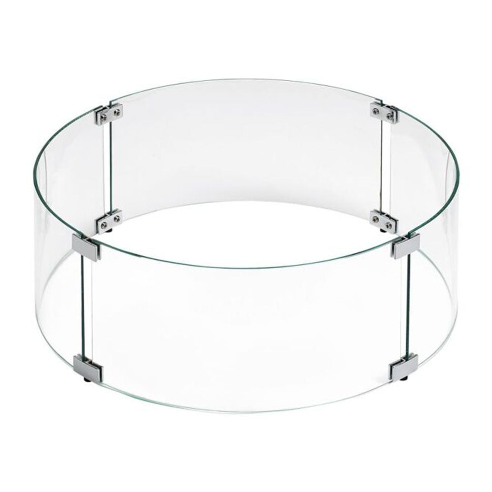American Fire Products Round Stainless Steel Drop-In Pan Fire Pit Kit with Burner and Electronic Ignition