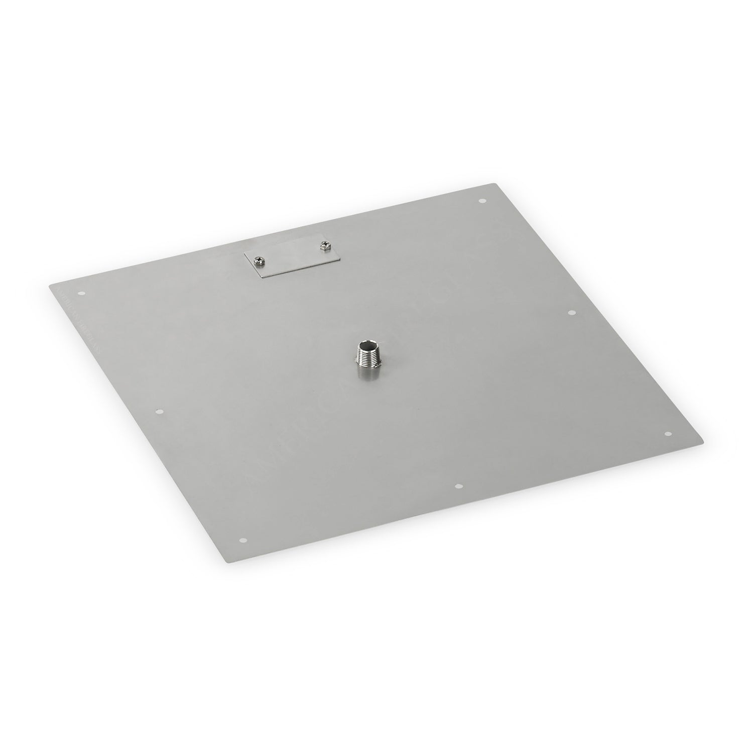 American Fire Glass Drop-In Fire Pit Burner Pan, Square Flat - Pan Only