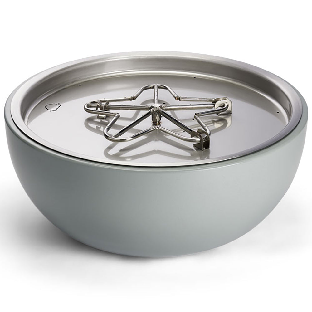 HPC Fire 35-Inch Round Powder Coated Aluminum Gas Fire Bowl