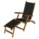 Royal Teak Collection Teak Lounging Steamer Sling Chair