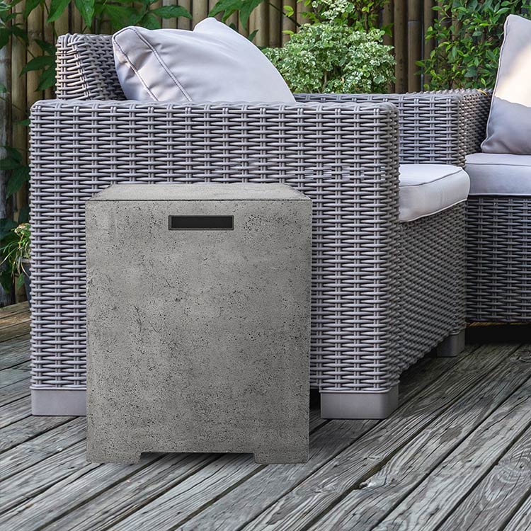 Prism Hardscapes PH-417 Sausalito Concrete Propane Enclosure, 20x20-Inch