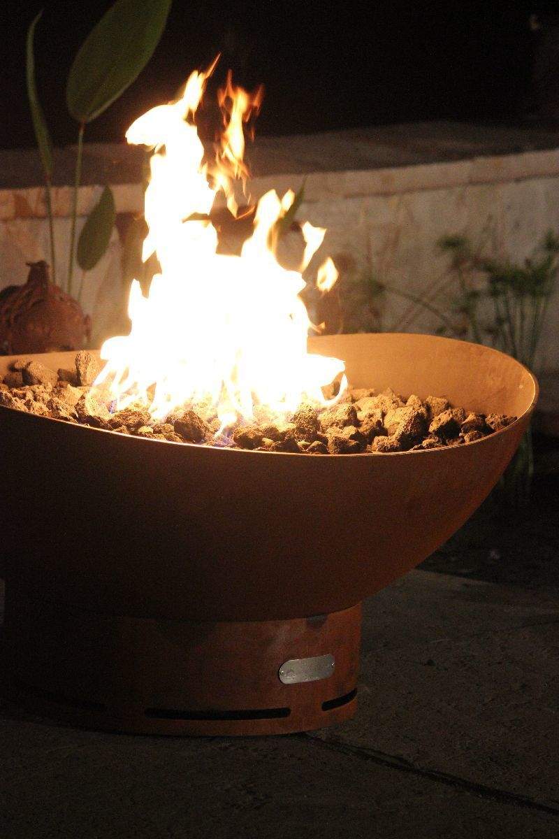 Fire Pit Art SC Scallop Gas Fire Pit