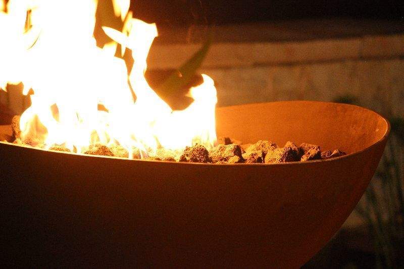 Fire Pit Art SC Scallop Gas Fire Pit