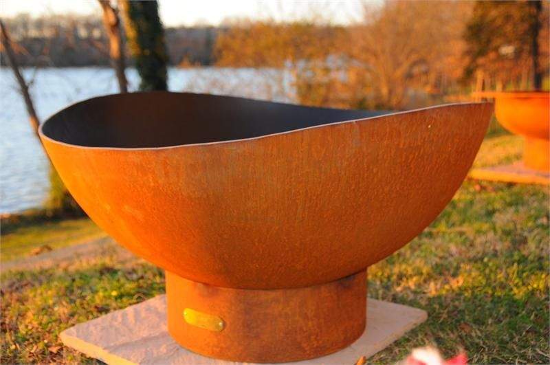 Fire Pit Art SC Scallop Gas Fire Pit