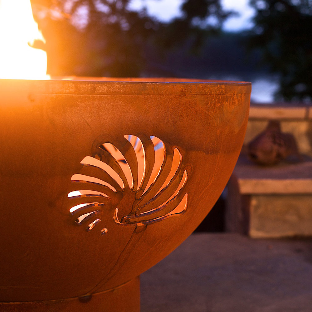 Fire Pit Art SEAC Sea Creatures Gas Fire Pit