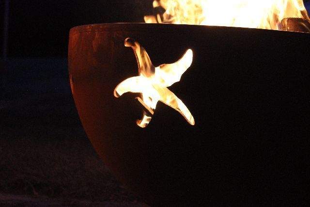 Fire Pit Art Sea Creatures Wood Fire Pit