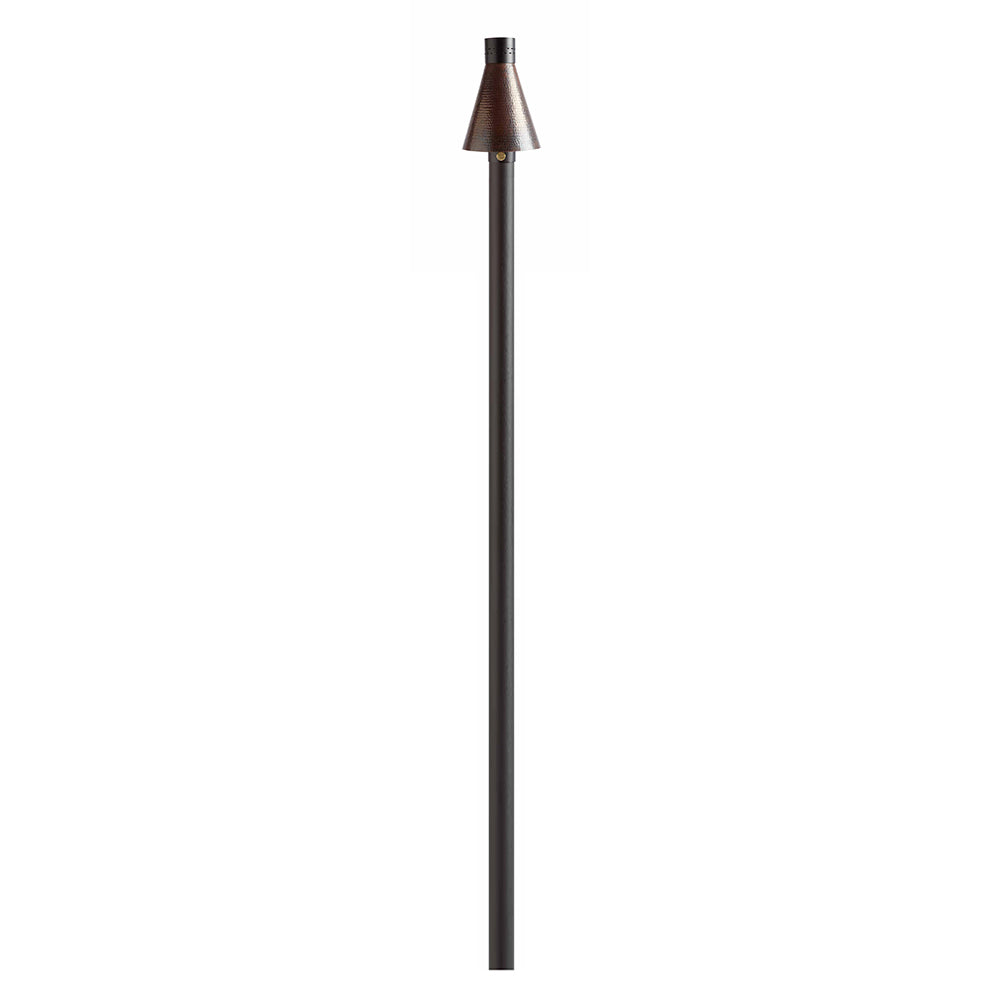 HPC Fire Hammered Copper Match Light Torch Head with 8-Foot Post