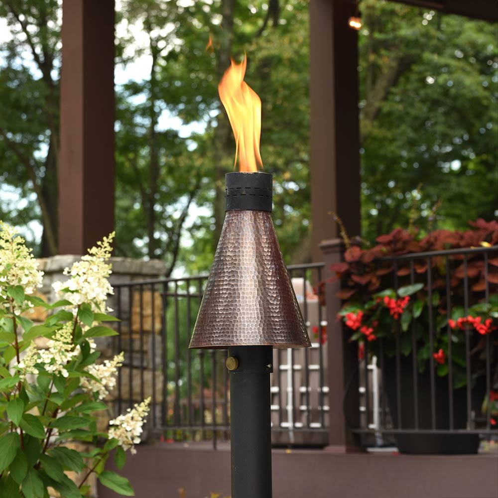 HPC Fire Hammered Copper Match Light Torch Head – Firepits Direct