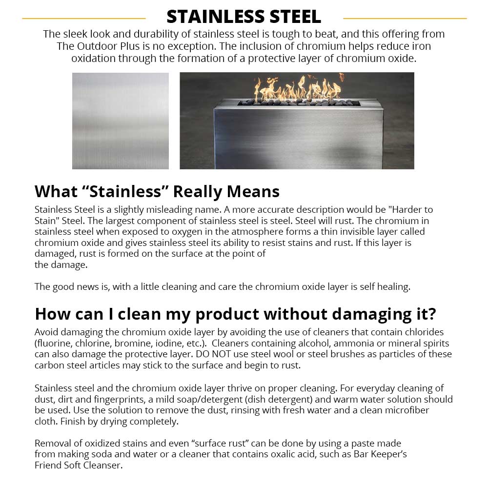 The Outdoor Plus Stainless Steel Propane Tank Enclosure