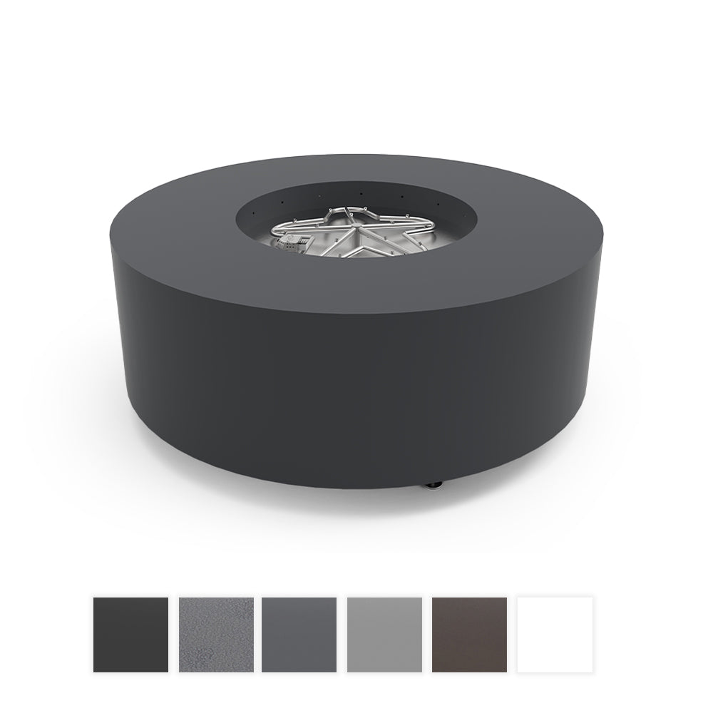 HPC Fire Agni 48-Inch Round Metal Fire Pit with Torpedo Burner