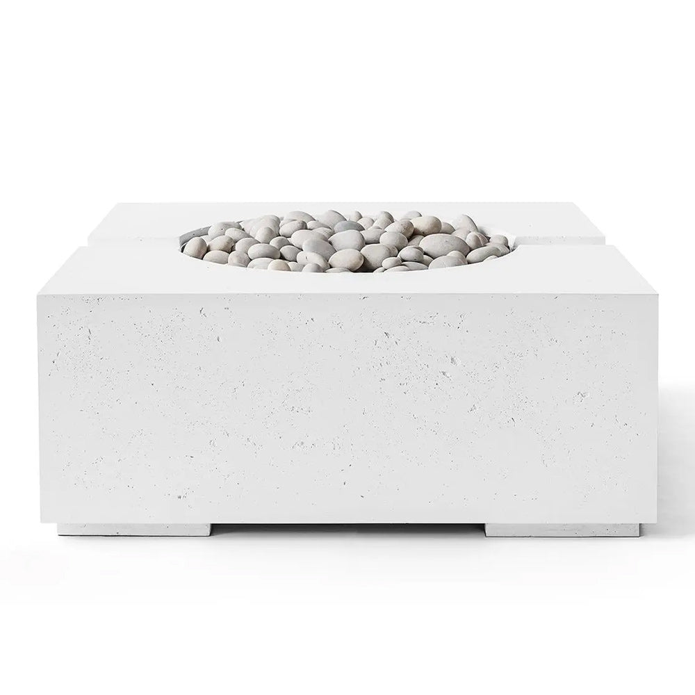 HPC Fire Bravo Square Lightweight Concrete Gas Fire Pit