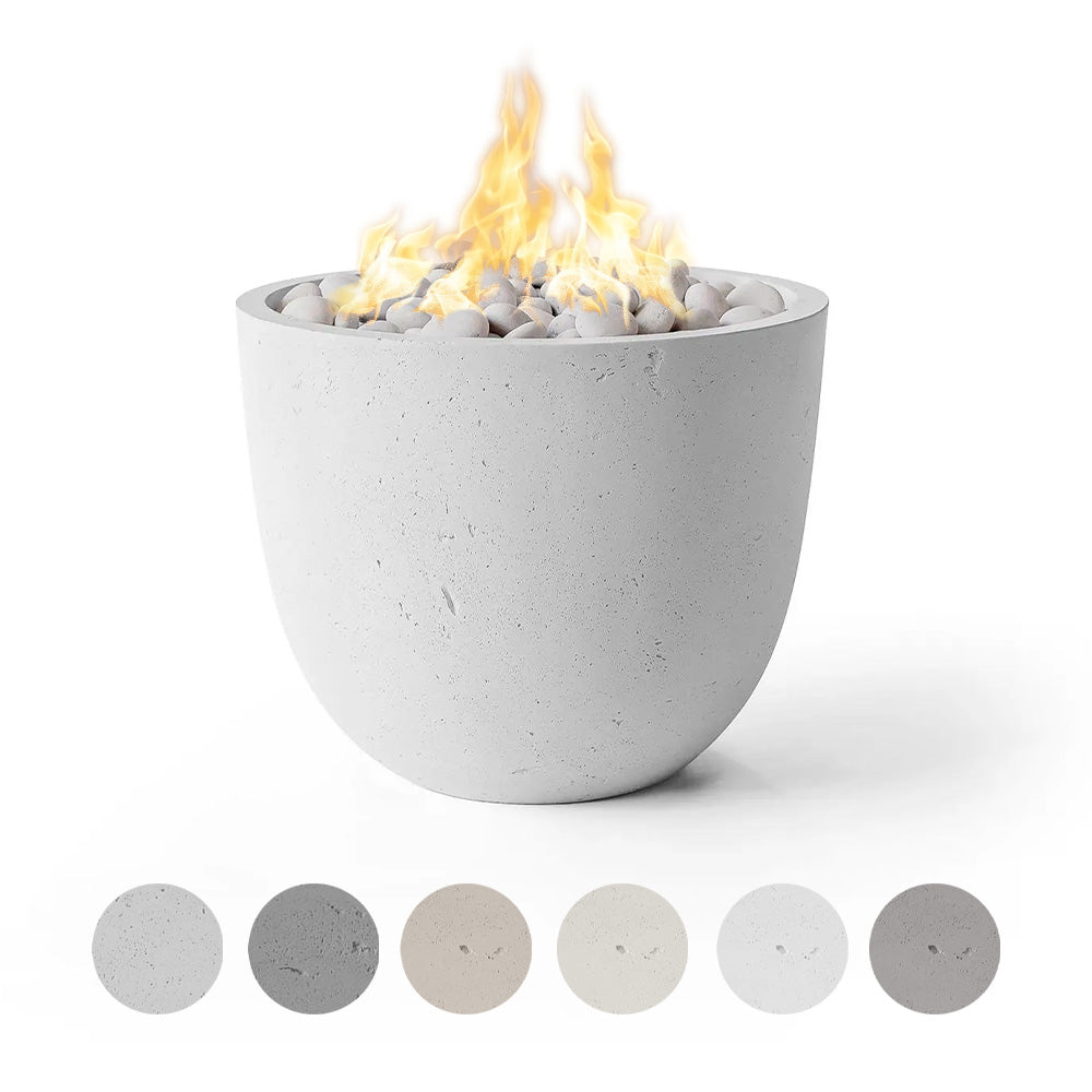 HPC Fire Element Lightweight Concrete Gas Fire Bowl with Matchlight Ignition