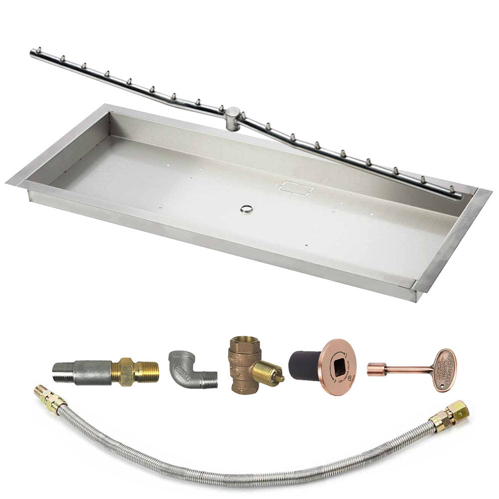 Spotix Linear HPC Match Lit Fire Pit Linear Trough Torpedo Burner Kits