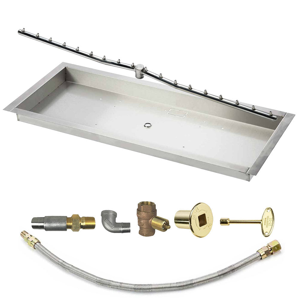Spotix Linear HPC Match Lit Fire Pit Linear Trough Torpedo Burner Kits