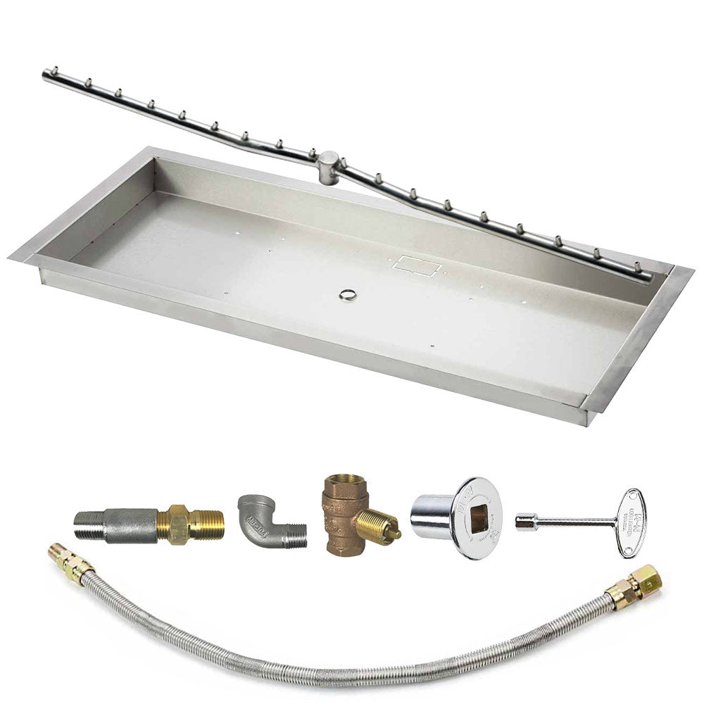 Spotix Linear HPC Match Lit Fire Pit Linear Trough Torpedo Burner Kits