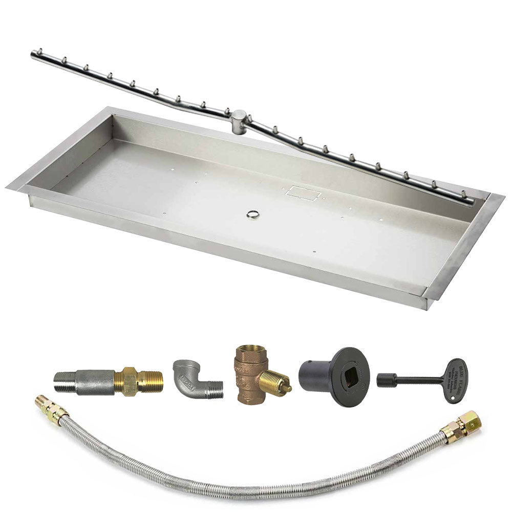 Spotix Linear HPC Match Lit Fire Pit Linear Trough Torpedo Burner Kits